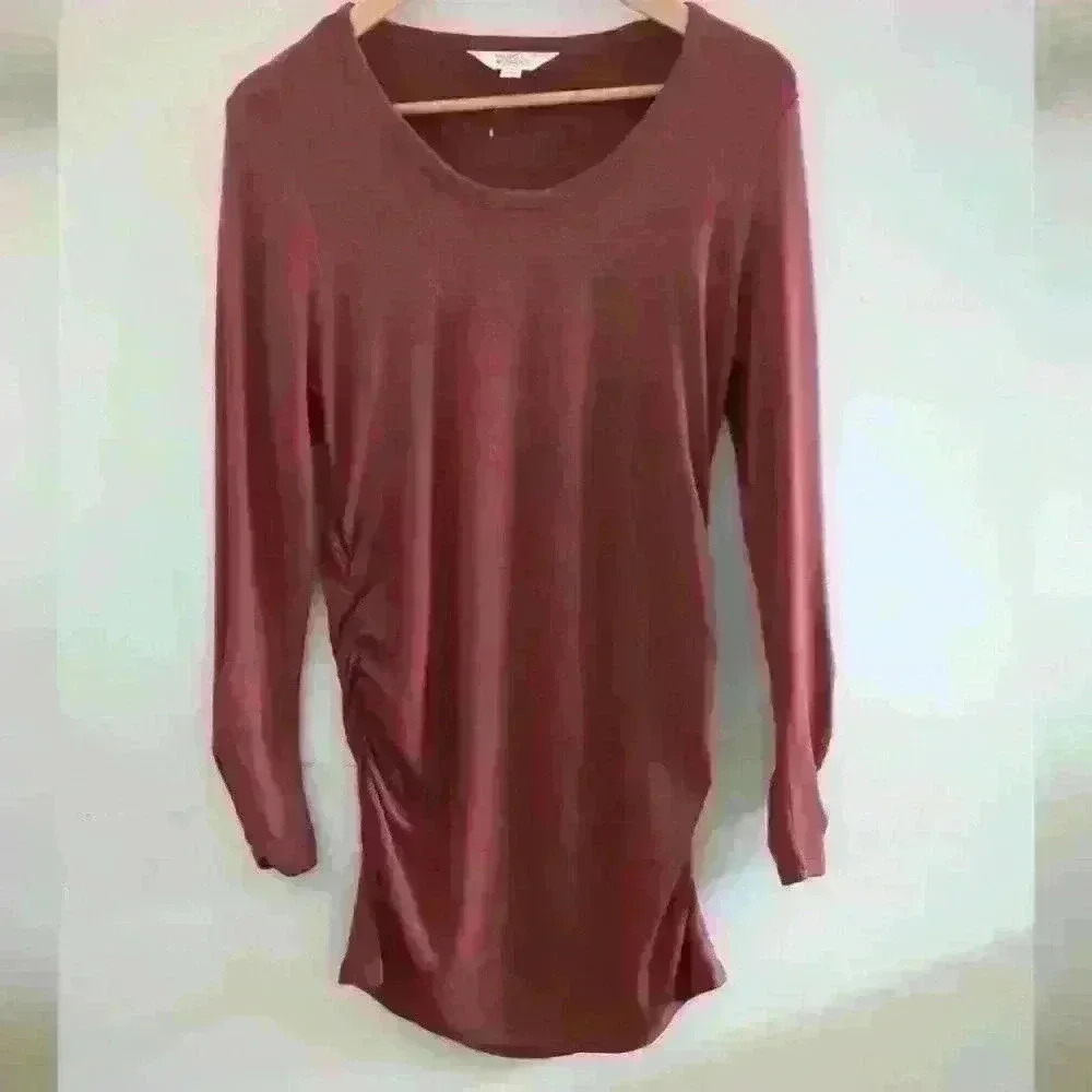 🌴2/$25🌴MARKET & SPRUCE | Women's Rusty Red Long Sleeved  Maternity Top